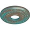 Ekena Millwork Nadia Ceiling Medallion (Canopies up to 4 7/8"), 12 1/8"OD x 3 5/8"ID x 7/8"P, Copper Green Patina CM12NACGS - alternate 5